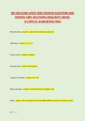 BIO 189 EXAM LATEST 2026 UPDATED QUESTIONS AND &NewLine;VERIFIED 100&percnt; SOLUTIONS &lpar;2026&sol;2027&rpar; GRADE&colon; &NewLine;A&plus;&vert;STATUS&colon; GUARANTEED PASS