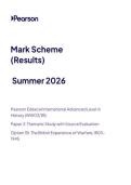 2026 Pearson Edexcel International A Level HISTORY Unit 3&vert;WHI03&sol;1B&vert;Mark scheme&vert;JUNE 2026