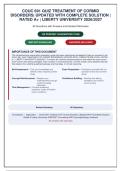 Liberty University COUC 691 Treatment of Comorbid Disorders with Complete Solutions&comma; Detailed Rationales & References  2026&sol;27 &lpar;CHALLENGER&rpar;&NewLine;&NewLine;
