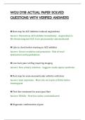 WGU D118 ACTUAL PAPER SOLVED&NewLine;QUESTIONS WITH VERIFIED ANSWERS