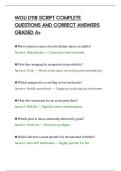 WGU D118 SCRIPT COMPLETE&NewLine;QUESTIONS AND CORRECT ANSWERS&NewLine;GRADED A&plus;