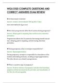 WGU D120 COMPLETE QUESTIONS AND&NewLine;CORRECT ANSWERS EXAM REVIEW