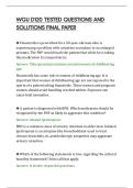 WGU D120 TESTED QUESTIONS AND&NewLine;SOLUTIONS FINAL PAPER&NewLine;