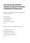 FSOT 2026 ENGLISH EXPRESSION&NewLine;GRAMMAR VOCABULARY AND READING&NewLine;COMPREHENSION PREPARATION KIT&NewLine;