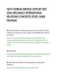 FSOT FOREIGN SERVICE OFFICER TEST&NewLine;2026 DIPLOMACY INTERNATIONAL&NewLine;RELATIONS CONCEPTS STUDY GUIDE&NewLine;PACKAGE