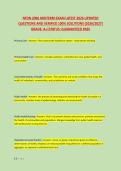 NFDN 2006 MIDTERM EXAM LATEST 2026 UPDATED &NewLine;QUESTIONS AND VERIFIED 100&percnt; SOLUTIONS &lpar;2026&sol;2027&rpar; &NewLine;GRADE&colon; A&plus;&vert;STATUS&colon; GUARANTEED PASS