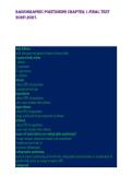 Radiographic positioning chapter 1&period;Final Test 20262027&period;&NewLine;