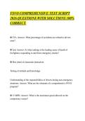 FSVO COMPREHENSIVE TEST SCRIPT&NewLine;2026 QUESTIONS WITH SOLUTIONS 100&percnt;&NewLine;CORRECT&period;