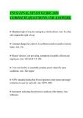 FSVO FINAL STUDY GUIDE 2026&NewLine;COMPLETE QUESTIONS AND ANSWERS&period;