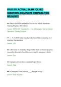 FSVO IFSI ACTUAL EXAM SOLVED&NewLine;QUESTIONS COMPLETE PREPARATION&NewLine;RESOURCE&NewLine;