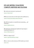 ISYE 6501 MIDTERM 1 EXAM REVIEW&NewLine;COMPLETE QUESTIONS AND SOLUTIONS