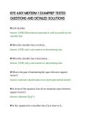 ISYE 6501 MIDTERM 1 EXAMPREP TESTED&NewLine;QUESTIONS AND DETAILED SOLUTIONS&NewLine;