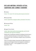ISYE 6501 MIDTERM 1 UPDATED ACTUAL&NewLine;QUESTIONS AND CORRECT ANSWERS&NewLine;