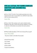 ISYE 6644 ACTUAL TEST PAPER COMPLETE&NewLine;QUESTIONS AND ANSWERS FULL&NewLine;SOLUTION&NewLine;