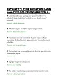 FSVO STATE TEST QUESTION BANK&NewLine;2026 FULL SOLUTIONS GRADED A&plus;&NewLine;