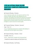 J STD 001 ACTUAL EXAM SOLVED&NewLine;QUESTIONS COMPLETE PREPARATION&NewLine;RESOURCE&NewLine;