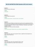 BIO-242 LAB PRACTICAL EXAM Questions with Correct Answers