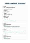 BIO 242&colon; Life Cycles EXAM Questions with Correct Answers