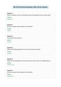 Bio 242 Final Exam Questions with Correct Answers