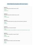 BIO 242 Blood Exam Questions with Correct Answers