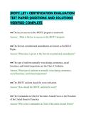 JROTC LET 1 CERTIFICATION EVALUATION&NewLine;TEST PAPER QUESTIONS AND SOLUTIONS&NewLine;VERIFIED COMPLETE