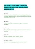 JROTC LET 1 EXAM SCRIPT UPDATED&NewLine;COMPLETE QUESTIONS AND ANSWERS&NewLine;GRADED APLUS&NewLine;