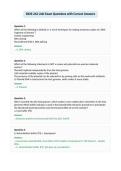 BIOS-242 Unit Exam Questions with Correct Answers