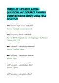 JROTC LET 1 UPDATED ACTUAL&NewLine;QUESTIONS AND CORRECT ANSWERS&NewLine;COMPREHENSIVE STUDY GUIDE FULL&NewLine;SOLUTION
