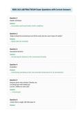 BIOS 242 LAB PRACTICUM Exam Questions with Correct Answers