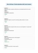 Micro 242 Exam 1 Practice Questions with Correct Answers