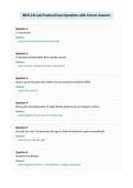 BIOS 242 Lab Practical Exam Questions with Correct Answers