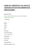 KAISER ECG ORIENTATION 1 FULL PRACTICE&NewLine;QUESTIONS WITH RHYTHM INTERPRETATION&NewLine;AND ECG BASICS