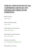 KAISER EKG CERTIFICATION PRACTICE 2026&NewLine;COMPREHENSIVE QUESTION SET WITH&NewLine;RATIONALES AND CARDIAC RHYTHM&NewLine;INTERPRETATION&NewLine;