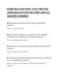 KAISER EKG EXAM STUDY 4 FULL PRACTICE&NewLine;QUESTIONS WITH RHYTHM STRIPS AND ECG&NewLine;ANALYSIS SCENARIOS