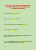 STATS EXAM 1 PIERSON LATEST 2026 UPDATED QUESTIONS &NewLine;AND VERIFIED 100&percnt; SOLUTIONS &lpar;2026&sol;2027&rpar; GRADE&colon; &NewLine;A&plus;&vert;STATUS&colon; GUARANTEED PASS