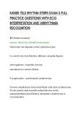 KAISER TELE RHYTHM STRIPS EXAM 5 FULL&NewLine;PRACTICE QUESTIONS WITH ECG&NewLine;INTERPRETATION AND ARRHYTHMIA&NewLine;RECOGNITION