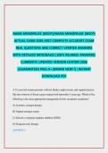 NAMS MENOPAUSE &lpar;MSCP&rpar;&sol;NAMS MENOPAUSE &lpar;MSCP&rpar; ACTUAL EXAM 2026-2027 COMPLETE ACCURATE EXAM REAL QUESTIONS AND CORRECT VERIFIED ANSWERS WITH DETAILED RATIONALES &lpar;100&percnt; RELIABLE ANSWERS&rpar; CURRENTLY UPDATED VERSION EDITION 2026 &vert;GUARANTEED PASS A&plus; &lpar;BRAND NEW&excl;&excl;&rpar; 