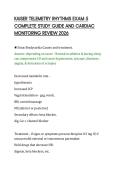 KAISER TELEMETRY RHYTHMS EXAM 5&NewLine;COMPLETE STUDY GUIDE AND CARDIAC&NewLine;MONITORING REVIEW 2026