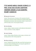 FTCE NAVAED MIDDLE GRADES SCIENCE 5 9&NewLine;FINAL EXAM 2026 SOLVED QUESTIONS&NewLine;ANSWERS GRADED A PLUS SCIENTIFIC&NewLine;INQUIRY HANDBOOK