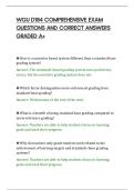 WGU D184 COMPREHENSIVE EXAM&NewLine;QUESTIONS AND CORRECT ANSWERS&NewLine;GRADED A&plus;