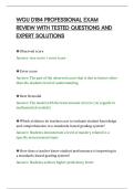 WGU D184 PROFESSIONAL EXAM&NewLine;REVIEW WITH TESTED QUESTIONS AND&NewLine;EXPERT SOLUTIONS&NewLine;