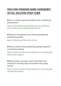 WGU D184 STANDARD BASED ASSESSMENT&NewLine;90 FULL SOLUTION STUDY GUIDE&NewLine;