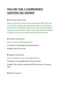 WGU D187 TASK 4 COMPREHENSIVE&NewLine;QUESTIONS AND ANSWERS