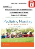 TEST BANK Pediatric Nursing- A Case-Based Approach 2nd Edition by Tagher Knapp Chapters 1 - 34 &vert; All Chapters&NewLine;