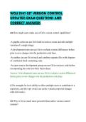 WGU D197 GIT VERSION CONTROL&NewLine;UPDATED EXAM QUESTIONS AND&NewLine;CORRECT ANSWERS