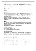 Samenvatting VPS Personeel Organisatie 2026&sol;2027 Theorieboek -  VPS Personeel &  Organisatie
