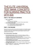 2026&sol;2027 S-TIER TEST BANK&colon; Concepts for Nursing Practice 4th Edition &lpar;Giddens&rpar; &vert;  Advanced CJMM Scenarios & Mentor Rationales