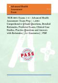 NUR 6001 Exams 1&ndash;3 &ndash; Advanced Health Assessment Exam Prep &vert; 1&comma;500&plus; Comprehensive Q-bank Questions&comma; Detailed Rationales&comma; Predictor Exams&comma; Clinical Case Studies&comma; Practice Questions and Answers with Rationales&vert; &lpar;A&plus; Guarantee&rpar; &vert; PDF