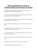 BOP Final 2026-2027 &lpar;ICT Phase 2&rpar; &NewLine;Questions With Correct Answers A&plus; Graded 