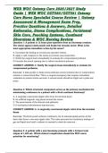 WEB WOC Ostomy Care 2026&sol;2027 Study Guide &vert; WEB WOC OST580&sol;OST581 Ostomy Care Nurse Specialist Course Review &vert; Ostomy Assessment & Management Exam Prep&comma; Practice Questions & Answers&comma; Detailed Rationales&comma; Stoma Complications&comma; Peristomal Skin Care&comma; Pouching